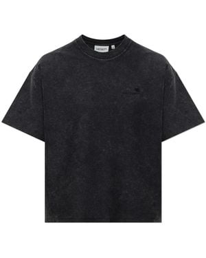 Carhartt Tops ,Zwart ,Katoen Lambert T-Shirt