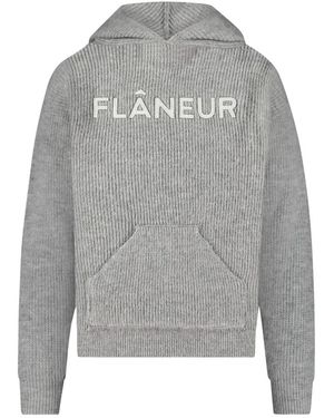 flâneur V-Neck Knitwear - Grigio