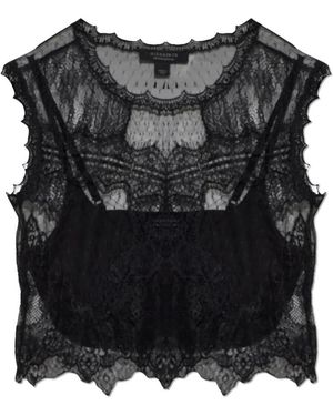 AllSaints Tops ,Zwart ,Leer Eliza Top
