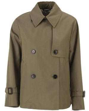 Weekend by Maxmara Biglia Cropped Trenchcoat - Groen