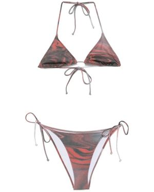 Jean Paul Gaultier Printed Swimsuit - White