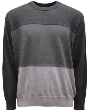 Armani Round-Neck Knitwear - Grey