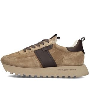 Kennel & Schmenger Taupe Stijlvolle Sneakers Voor Herfst/Winter - Bruin