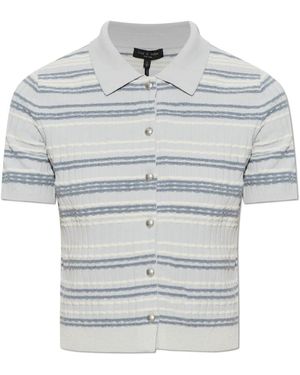 Rag & Bone Truien & Vesten ,Blauw ,Dina Cardigan Met Korte Mouwen