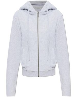 Entire studios Hoodies & Sweatvesten ,Grijs ,Katoen Hooded Sweatshirt - Blauw