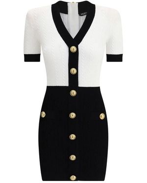Balmain Short Dresses - Negro