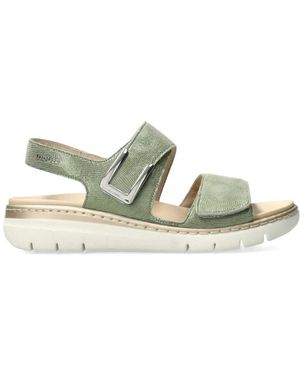Mephisto Flat Sandals - Verde