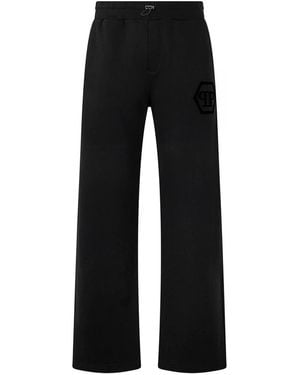 Philipp Plein Joggingbroek Hexagon - Zwart
