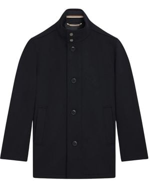 BOSS Jassen ,Blauw ,Wol H-Coxtan-234 Jas