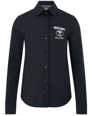 Moschino Elegant Blouse Met Print - Blauw