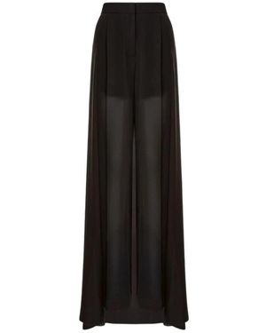 Alberta Ferretti Wide Trousers - Black