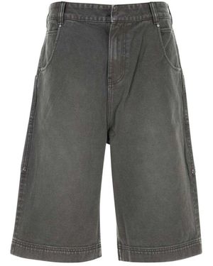 Entire studios Dunkelgraue Denim Bermuda Shorts