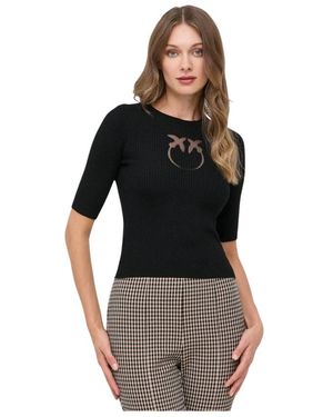 Pinko Round-Neck Knitwear - Noir