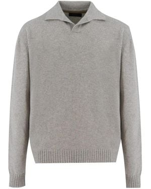 Sease V-Neck Knitwear - Grey