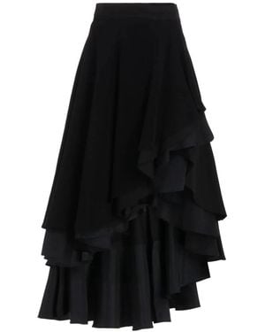 Yohji Yamamoto Midi Skirts - Negro