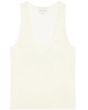 Loulou de Saison Sleeveless Tops - Bianco