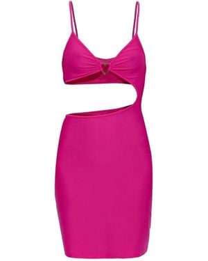Moschino Kleedjes ,Roze ,Strandjurk Met Applicatie