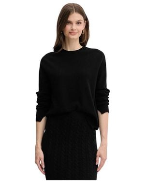 Twinset Trui Met Ronde Hals Van Kasjmier-Wol - Zwart
