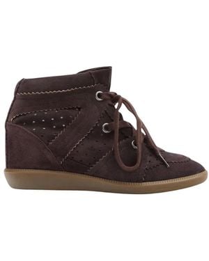 Isabel Marant Schoenen ,Bruin ,Leer Bobby Sneakers