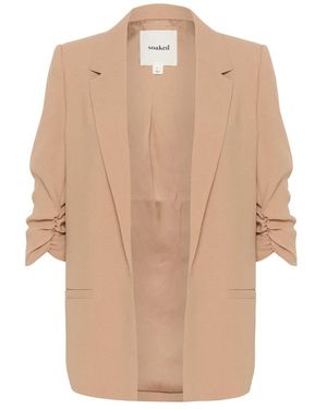 Soaked In Luxury Blazers - Naturel