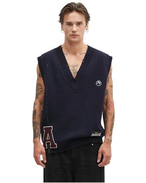 Ambush Sleeveless Strickware - Blau