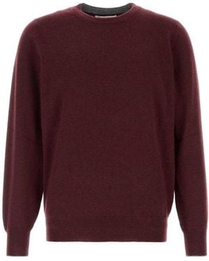 Brunello Cucinelli Melange Kaschmir Pullover - Lila