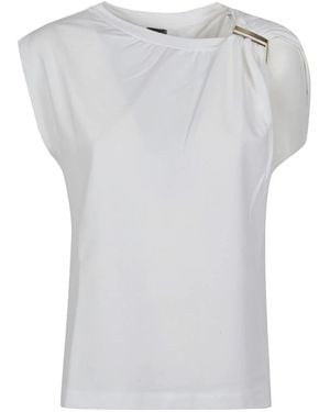 Pinko Sleeveless Tops - White