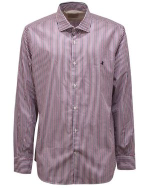 Brooksfield Casual Shirts - Purple