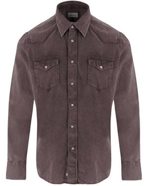 Alessandro Gherardi Denim Shirts - Brown
