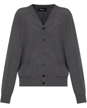 DSquared² Truien & Vesten ,Grijs ,Wol Wollen Vest