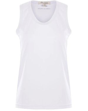 Comme des Garçons Sleeveless Tops - White