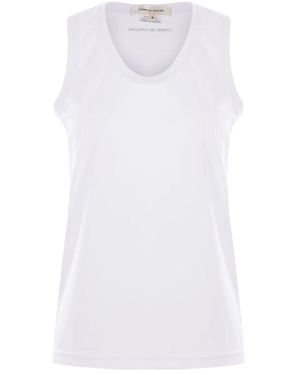Comme des Garçons Sleeveless Tops - White