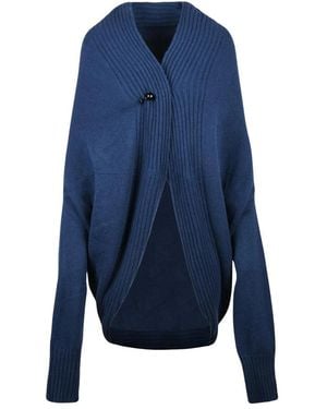 Alberta Ferretti Gedestructureerde Cardigan - Blauw