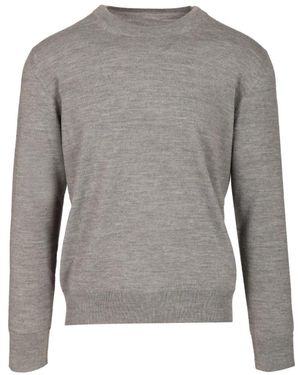 MM6 by Maison Margiela Round-Neck Knitwear - Grey