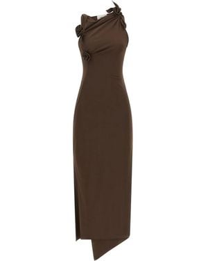 Coperni Flower Gown - Braun