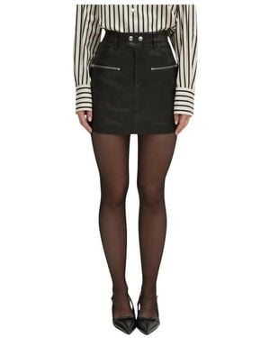 Anine Bing Steel Mini Skirt - Schwarz