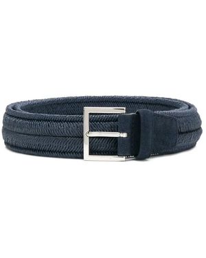 Orciani Blaue Ledertasche