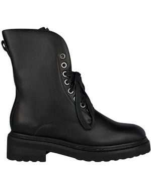 Alma En Pena. Lace-Up Boots - Black