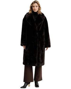 Guess Double-Breasted Coats - Nero