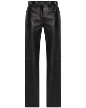 Versace Leren Broek - Zwart