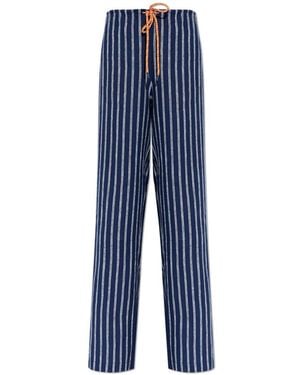 The Upside Broeken ,Blauw ,Linnen Belize Broek