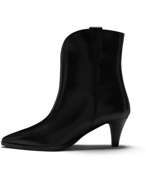 Isabel Bernard Schoenen ,Zwart ,Leer Vendôme Louane Korte Laarzen