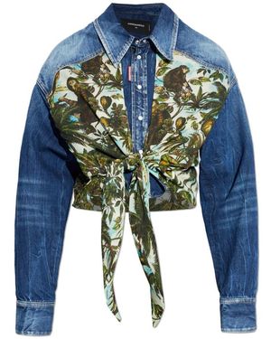 DSquared² Jassen ,Blauw ,Denim Denim Jassen