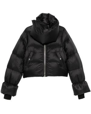 Rick Owens Steppjacke Mit Trichterkragen - Schwarz