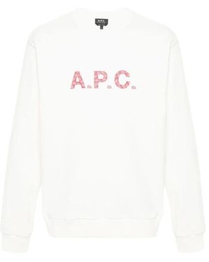A.P.C. Sweatshirts - White