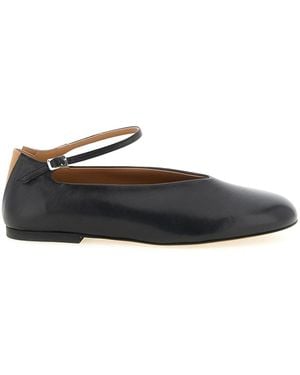 Jil Sander Schoenen ,Zwart ,Leer Elyss Ballerina