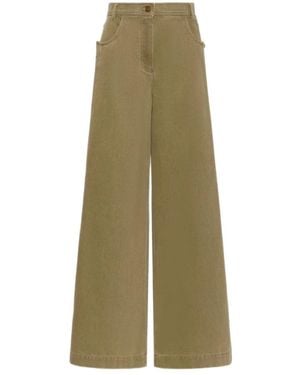 Max Mara Wide Trousers - Green