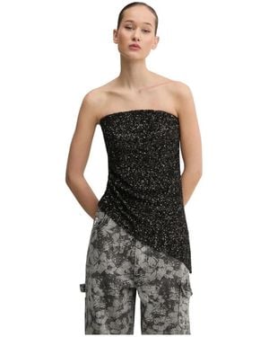Aniye By Sequin Asymmetric Top - Zwart