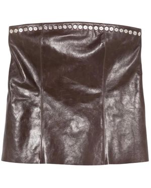 Paloma Wool Leather Skirts - Marrón