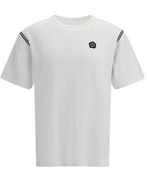 KENZO Tops ,Wit ,Katoen Boke Flower 2.0 T-Shirt - Grijs